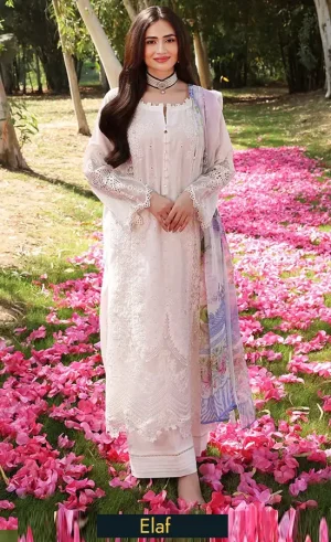 Embroidered Lawn ECF 03 SNOW WHITE 3