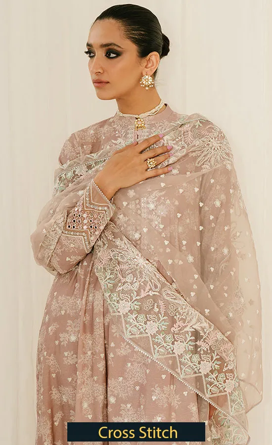 Embroidered Silk – Sovran Pink
