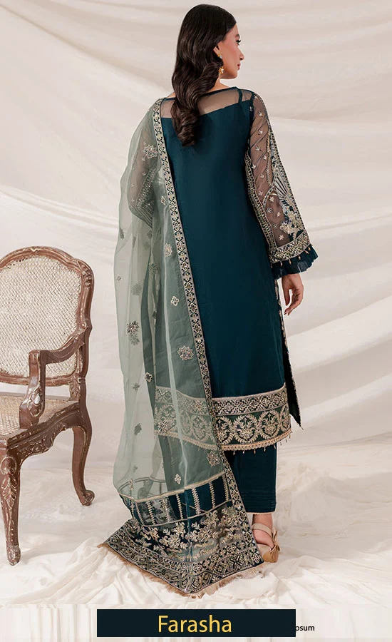 Embroidered Organza - Shamrock