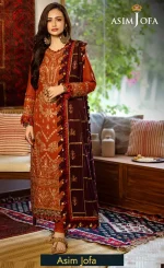Embroidered Self Twill - AJKT-09
