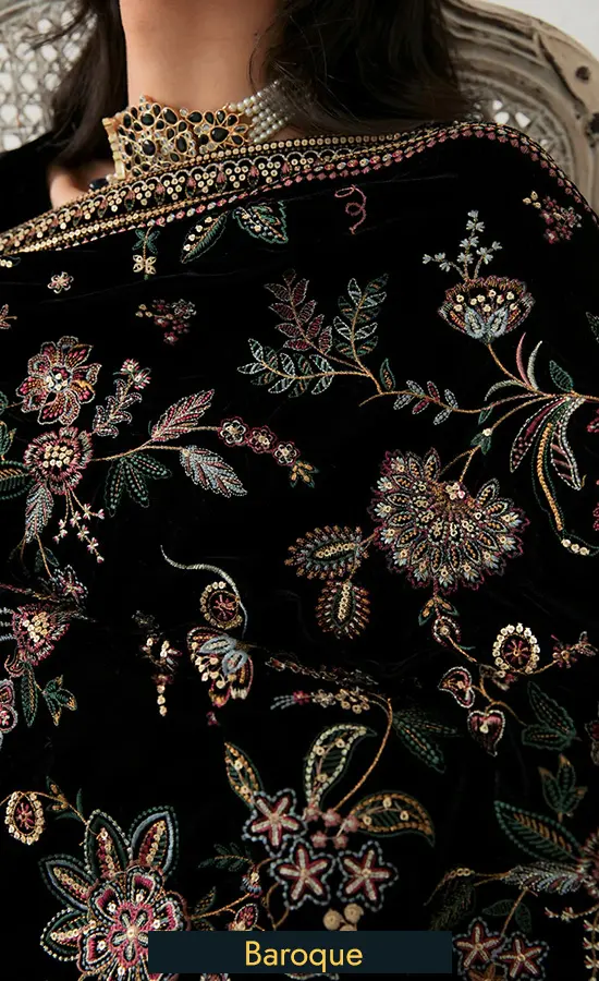 Baroque-Embroidered-Velvet-Shawl-VS-33