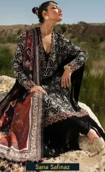 Embroidered Raw Silk - S231-002A-CP