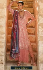 Embroidered Raw Silk - S231-002B-CP