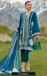 Embroidered Luxury Lawn - Medley of Lace - D7 A