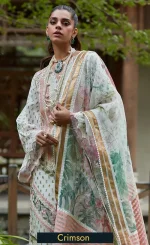 Embroidered Luxury Lawn - Shigar - D5 A -4