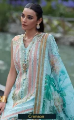 Embroidered luxury-lawn - Shigar-D5 B
