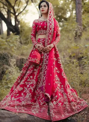 Pink Bridal Lehenga