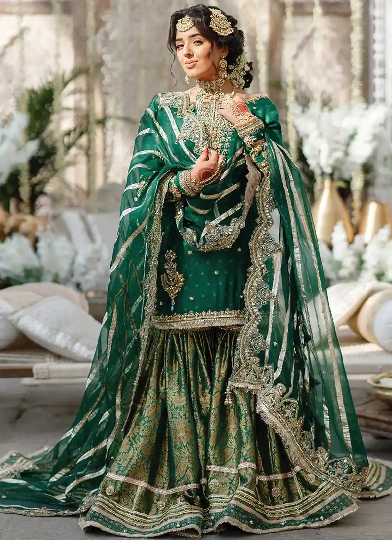 Mehndi Sharara Dresses for Bride 2026: 45% OFF Buy Now