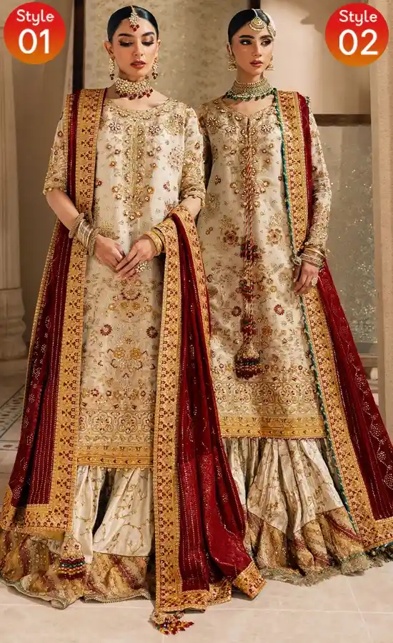 White Gharara Suit For Wedding Guests White gharara suit for wedding guests with elegant embroidery and chiffon detailing