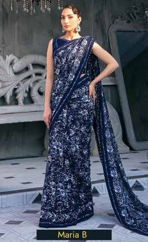 Champagne Saree For Wedding Guest (3)