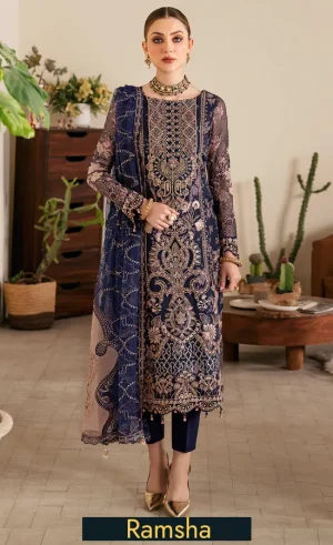 Embroidered Organza - E 101