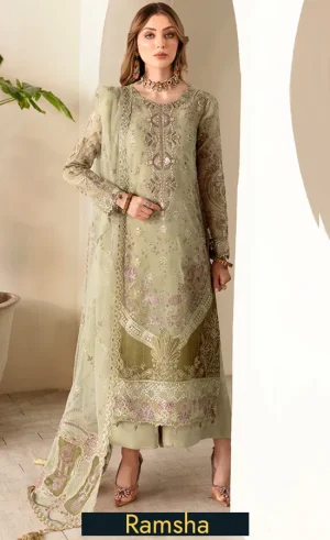 Embroidered Organza - E 102