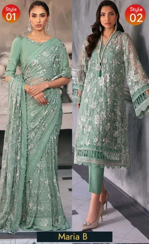 Maria B Saree For Wedding Guest (3)