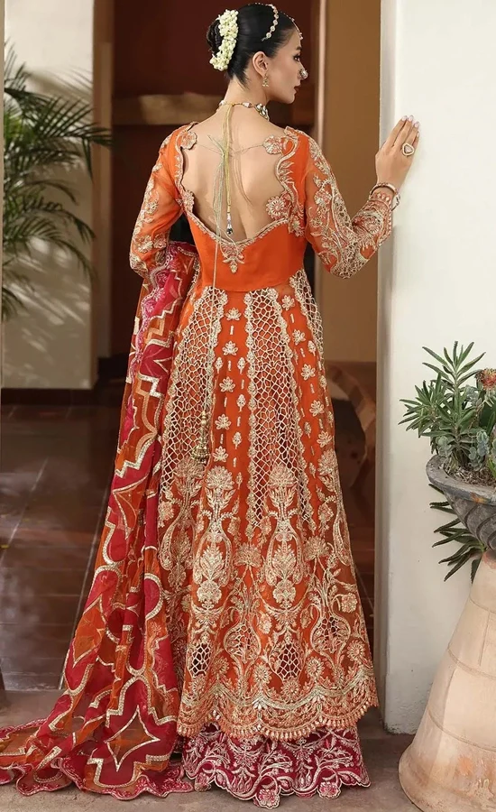 strapless open back dress Ladivine C142 Neon Orange Prom Dress Size 10,14 Long Fitted Shimmer Je –  Glass Slipper Formals