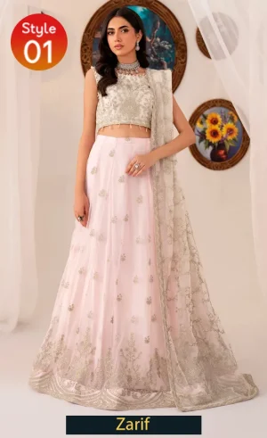 Pink Colour Saree Blouse For Wedding Guests (1)