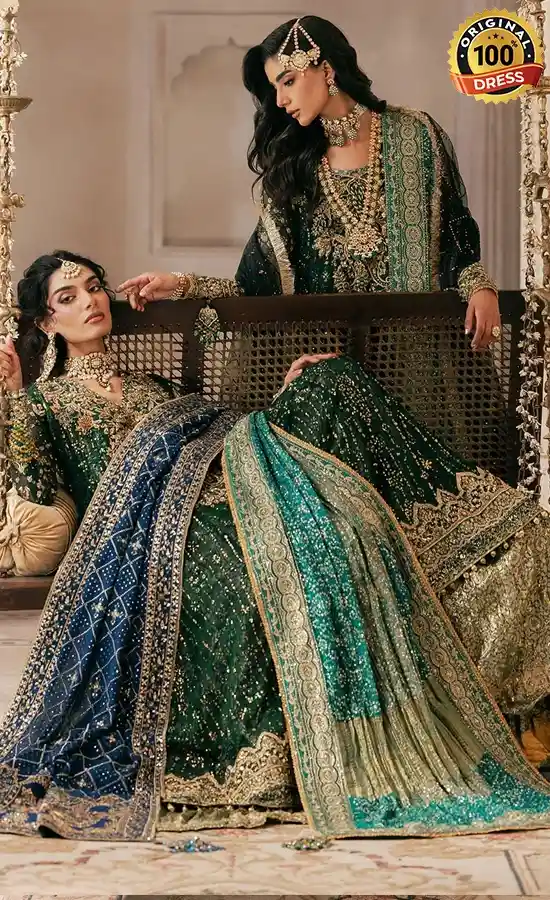 slim fit dress slacks Embroidered Art Silk Punjabi Suit in Teal Green – Akarshannz main image 0