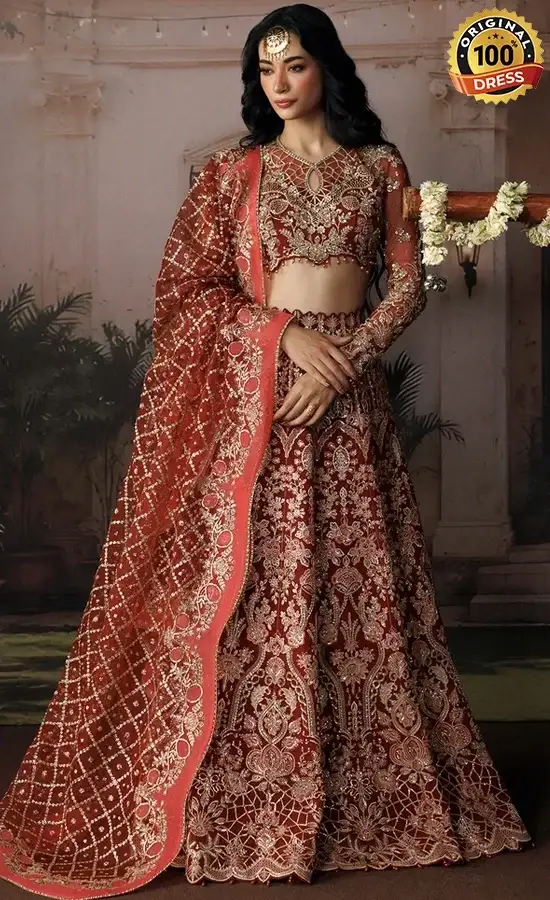 Orange Colour Lehenga Choli for Wedding Guests Orange colour lehenga choli for wedding guests with elegant embroidery and traditional detailing