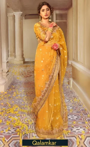 Yellow Saree For Wedding Guests (2)