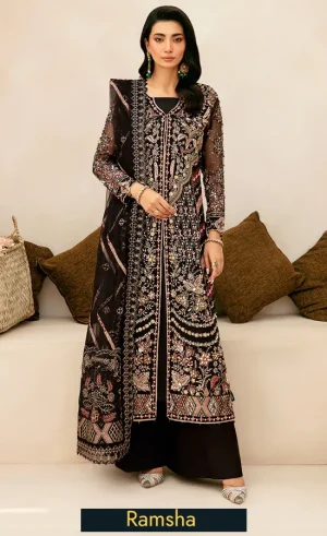 Embroidered Organza - HA-402