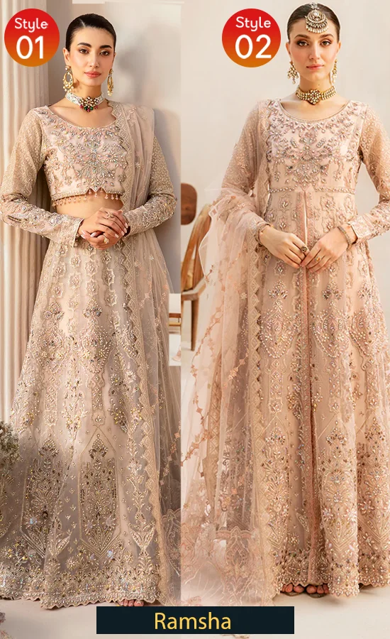 Embroidered Organza - HB-403 Embroidered Organza - HB-403