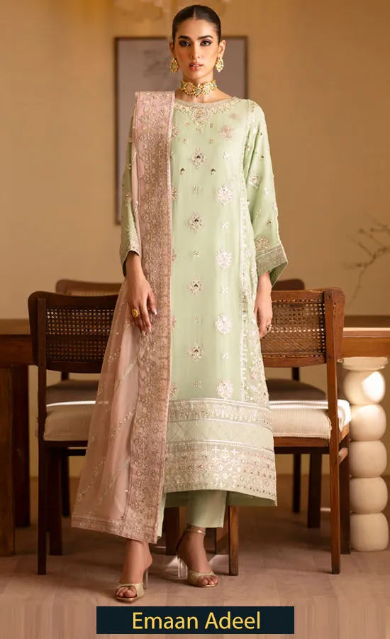 Embroidered Organza - Romansiyyah Najmeh Embroidered Organza - Romansiyyah Najmeh