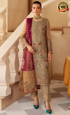 Embroidered Organza - M-1208