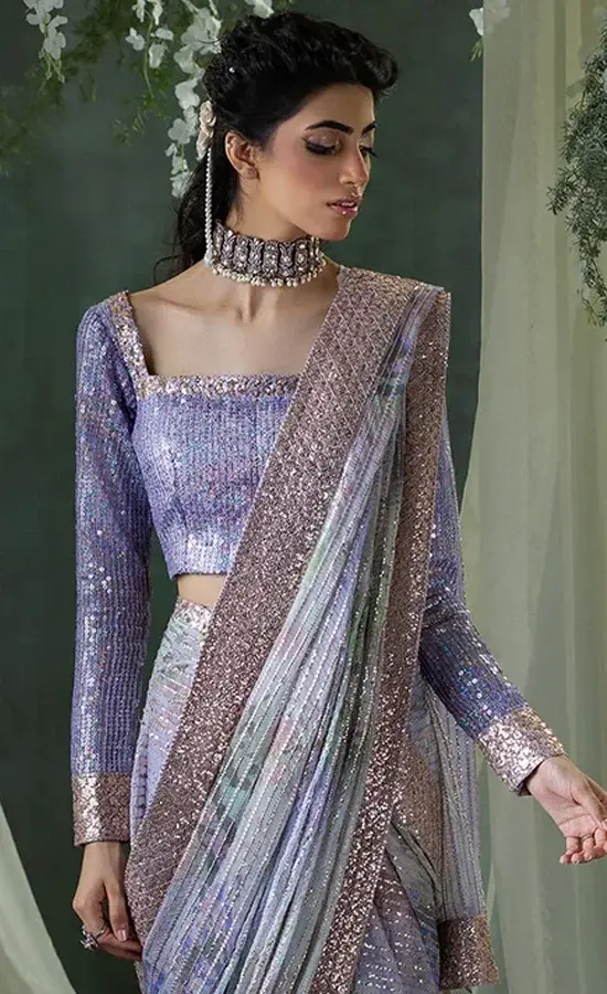 Lavender Saree For Wedding Guests (3)