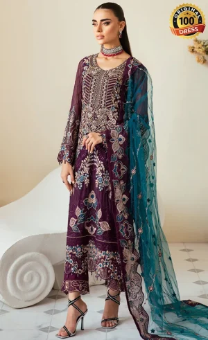 Embroidered Chiffon - P-102