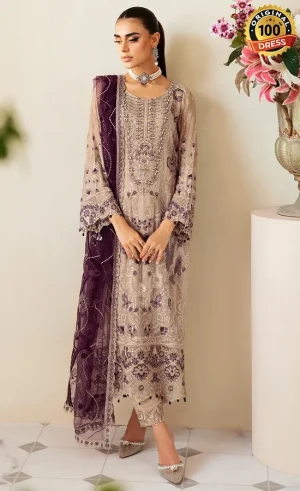 Embroidered Chiffon - P-106