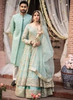 Sea Blue Bridal Peshwas with Lehenga Video