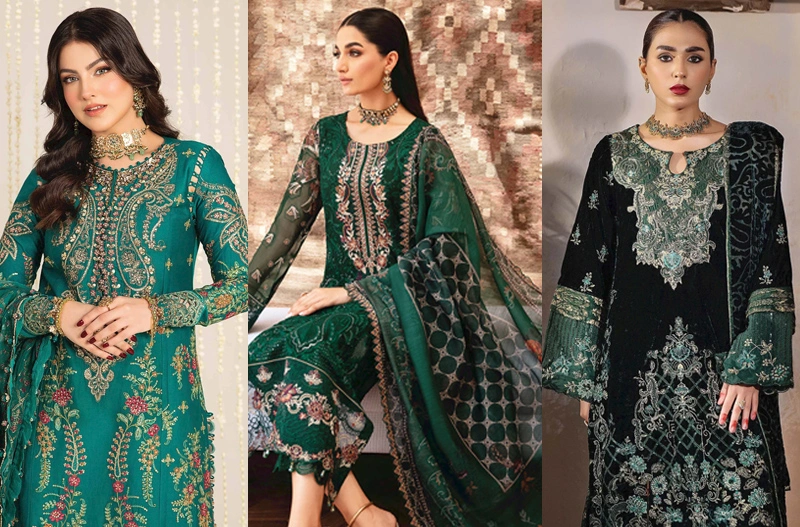 Green Salwar Kameez