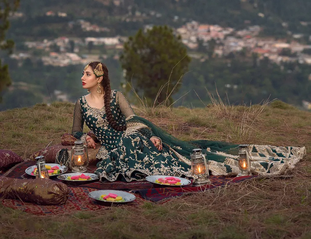 Emerald Green Bridal Gharara 22 Emerald Green Bridal Gharara 22