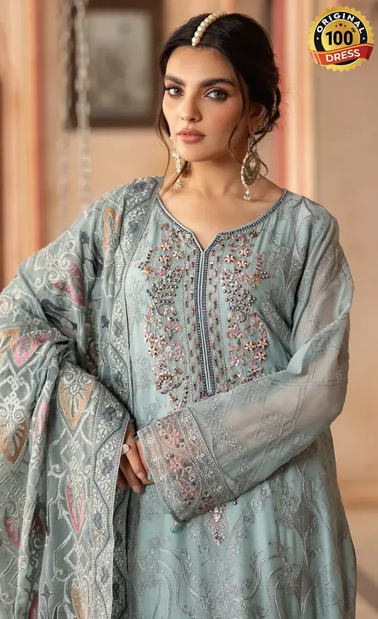 Embroidered Chiffon - T-302