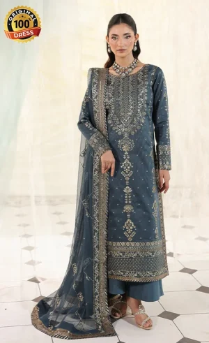 Embroidered Cotton Net - AJUEV-08