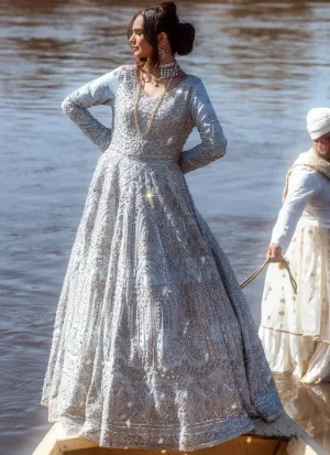 Ali Xeeshan Ice Blue Maxi (1)