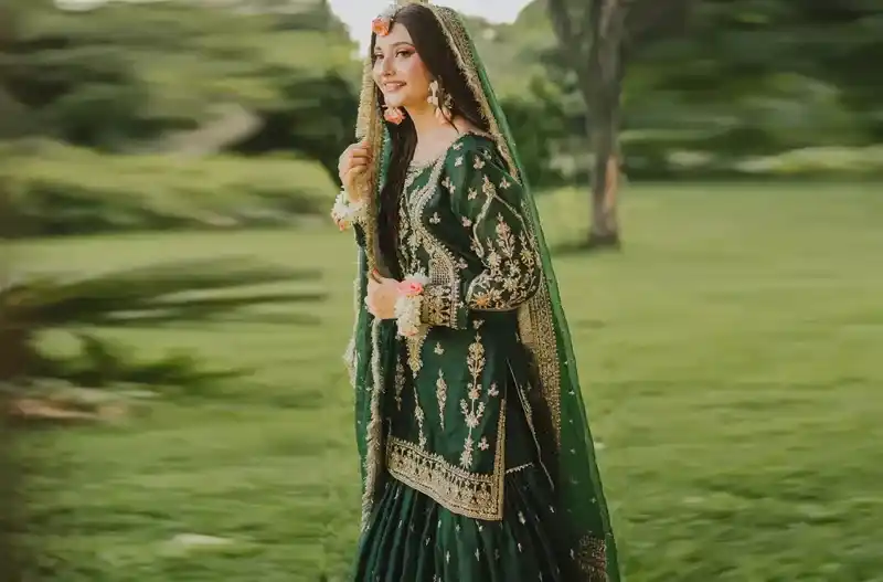 Mehndi Lehenga