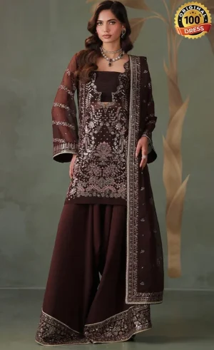 Embroidered Chiffon AJULD-12 Dress (1)