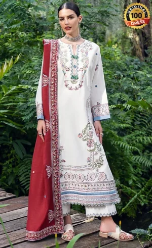 Embroidered Karandi Coper Blaze Dress (1)