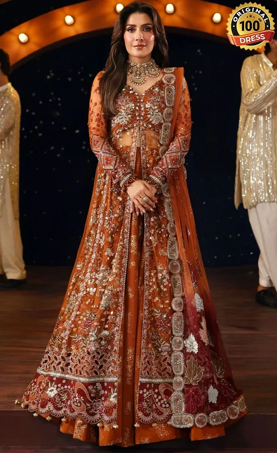 Embroidered Net NL-80 Zardozi Dress (1)