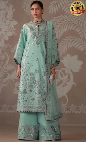 Embroidered Raw Silk AJULD-09 Dress (3)