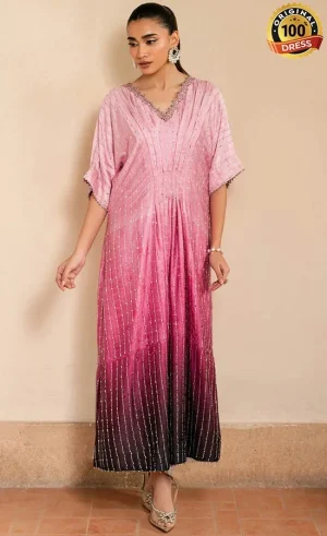 Embroidered Silk AF-SS-2232-Rosemary Dress (4)