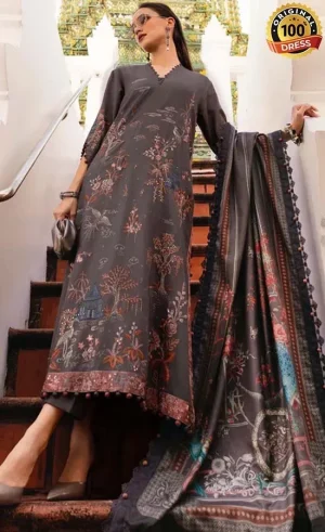 Embroidered Twill Linen MPT-2801-B Dress (1)