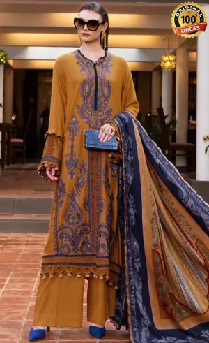 Embroidered Twill Linen MPT-2803-A Dress (1)