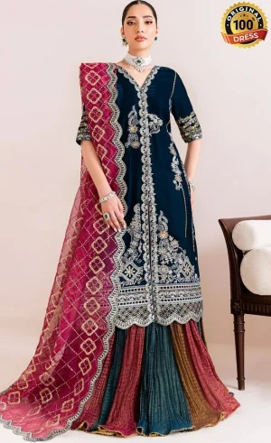 Embroidered Velvet - AF-VLT-2222-Mehroob (3)