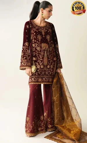Embroidered Velvet - AJULM-07 (3)