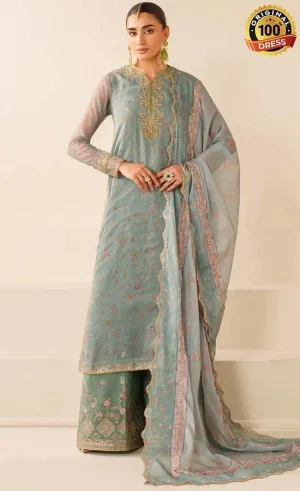 Baroque PK Embroidered Chiffon UF-4278 Dress (4)
