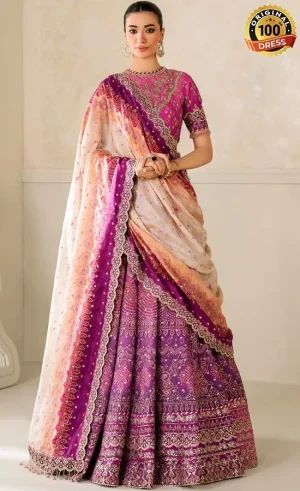 Baroque PK Embroidered Silk UF-4163 Dress (1)