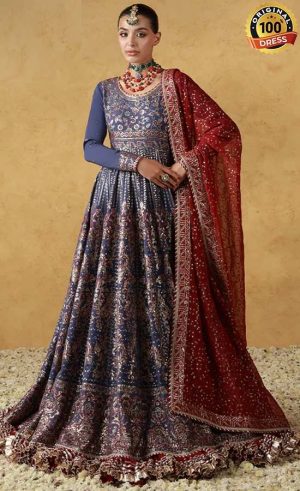 Embroidered Chiffon AJULN-06 Dress (4)