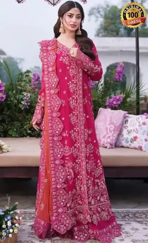 Embroidered Chiffon I-259 Rang-e-Husn Dress (4)