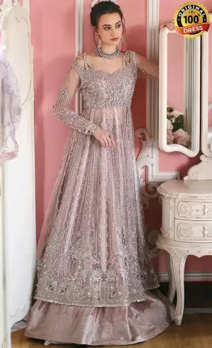 Embroidered Net Dianna Dress